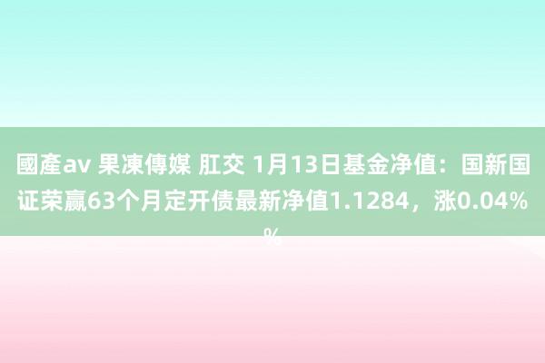 國產av 果凍傳媒 肛交 1月13日基金净值：国新国证荣赢63个月定开债最新净值1.1284，涨0.04%