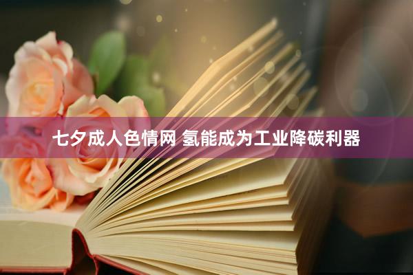 七夕成人色情网 氢能成为工业降碳利器