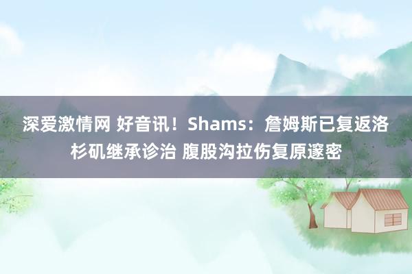 深爱激情网 好音讯！Shams：詹姆斯已复返洛杉矶继承诊治 腹股沟拉伤复原邃密
