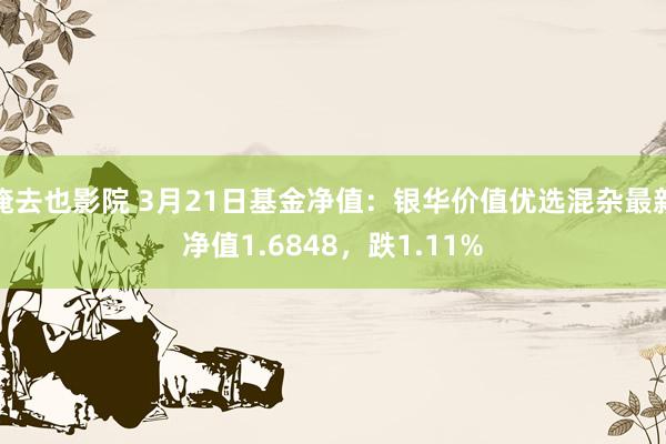 俺去也影院 3月21日基金净值：银华价值优选混杂最新净值1.6848，跌1.11%