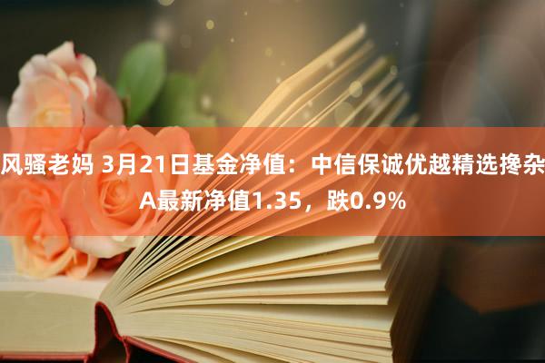 风骚老妈 3月21日基金净值：中信保诚优越精选搀杂A最新净值1.35，跌0.9%