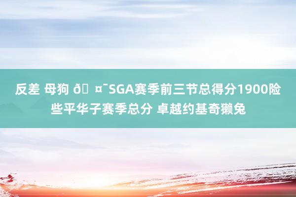 反差 母狗 🤯SGA赛季前三节总得分1900险些平华子赛季总分 卓越约基奇獭兔