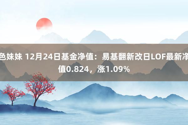 色妹妹 12月24日基金净值：易基翻新改日LOF最新净值0.824，涨1.09%