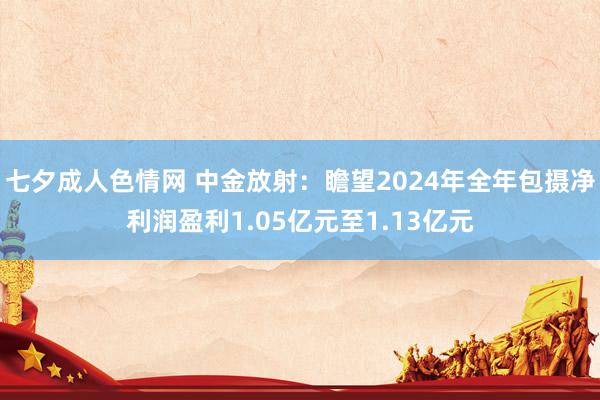 七夕成人色情网 中金放射：瞻望2024年全年包摄净利润盈利1.05亿元至1.13亿元