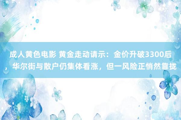 成人黄色电影 黄金走动请示：金价升破3300后，华尔街与散户仍集体看涨，但一风险正悄然靠拢