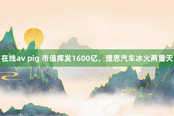 在线av pig 市值挥发1600亿，理思汽车冰火两重天