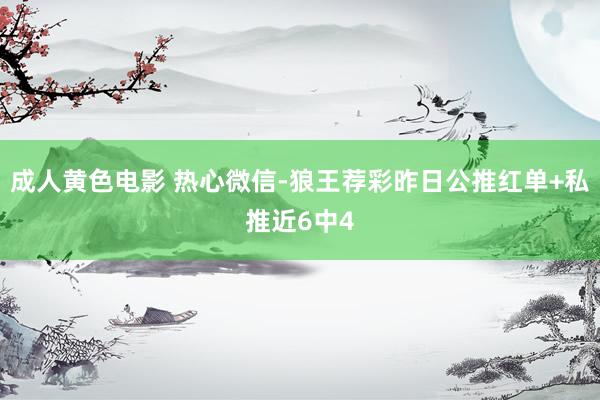 成人黄色电影 热心微信-狼王荐彩昨日公推红单+私推近6中4